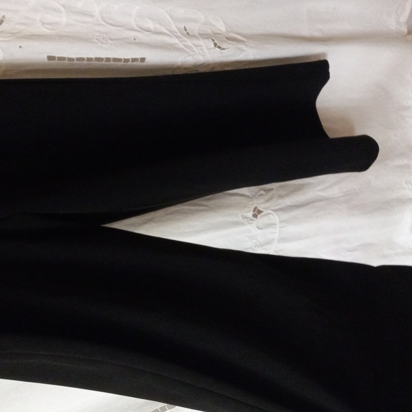 Nickie Lew Nordstrom Jumpsuit/Romper Black Wide Leg Sz 10 Ankle Length - Picture 7 of 10